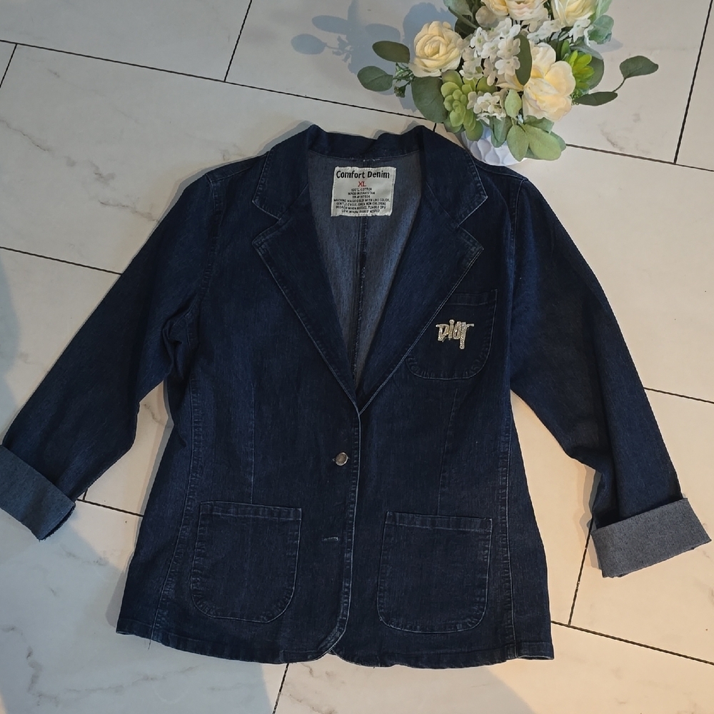 Women's Blue Jacket Stretch